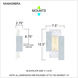 Miranda Outdoor Wall Lantern in Brushed Aluminum, Medium