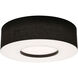 Montclair 3 Light 24 inch Black Flush Mount Ceiling Light in Incandescent