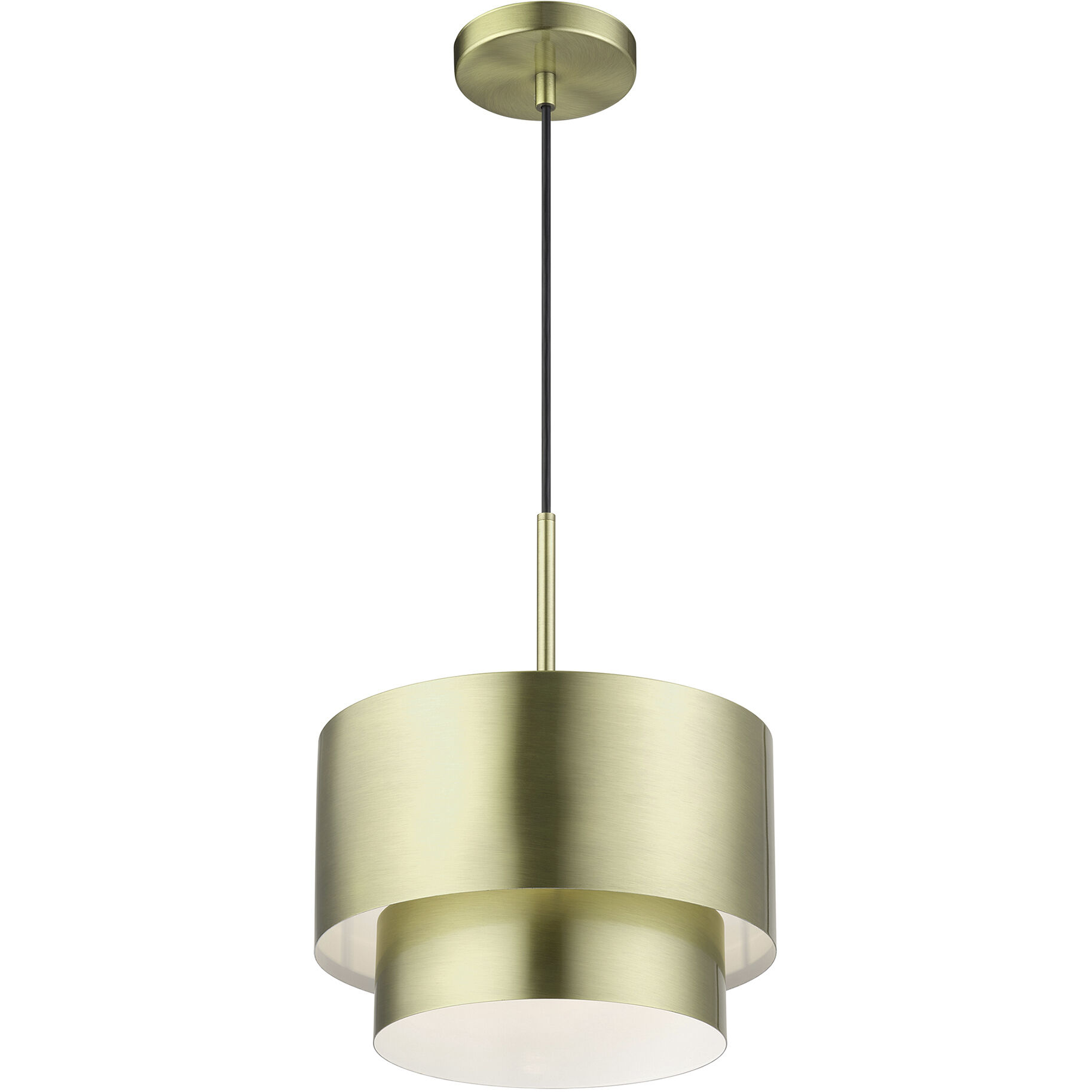 Zolana 1 Light 12 inch Antique Brass Pendant Ceiling Light