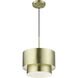 Zolana 1 Light 12 inch Antique Brass Pendant Ceiling Light