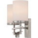 Colton 2 Light 13.5 inch Satin Nickel Bathroom Vanity Light Wall Light, Essentials