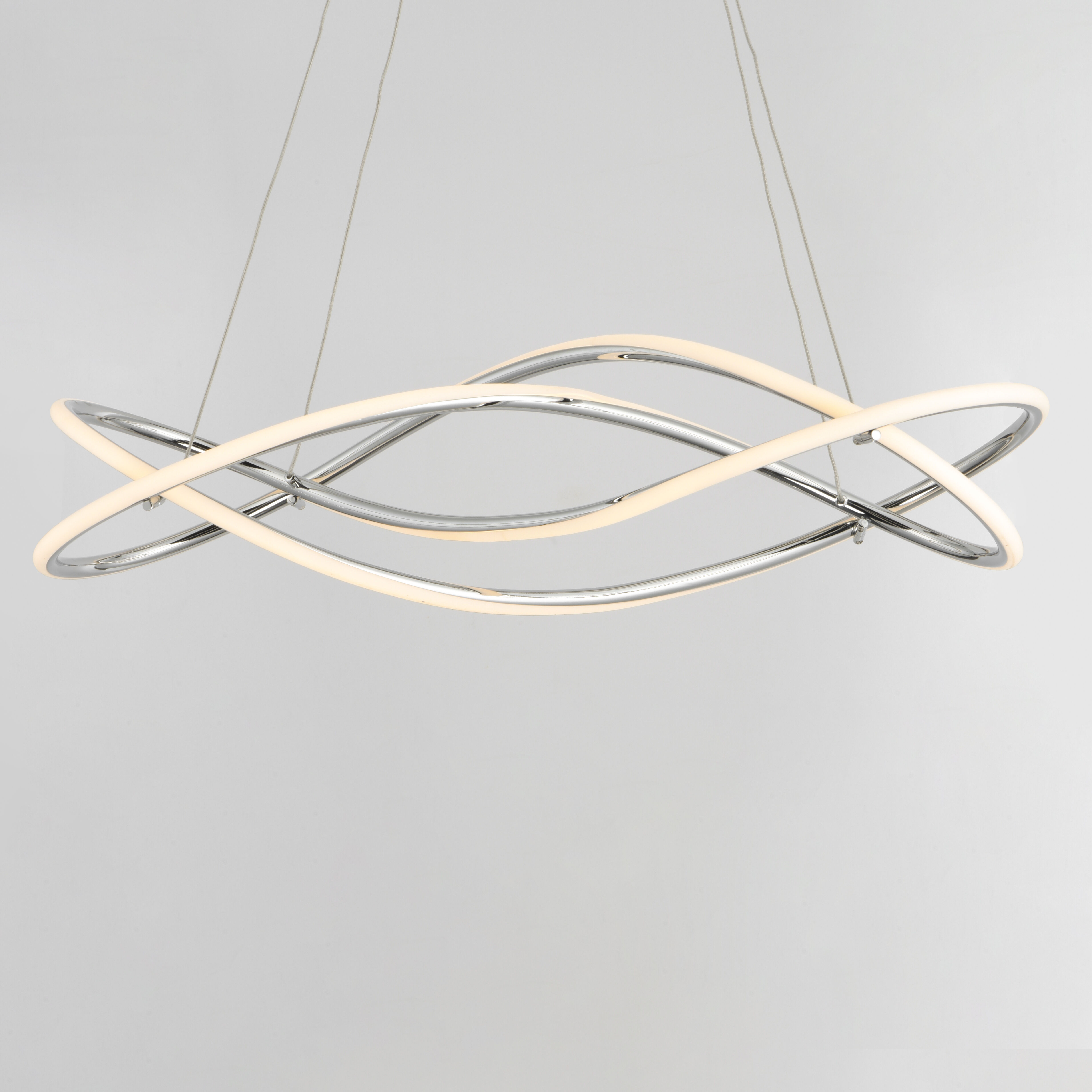 Coaster LED 10 inch Polished Chrome Single Pendant Ceiling Light