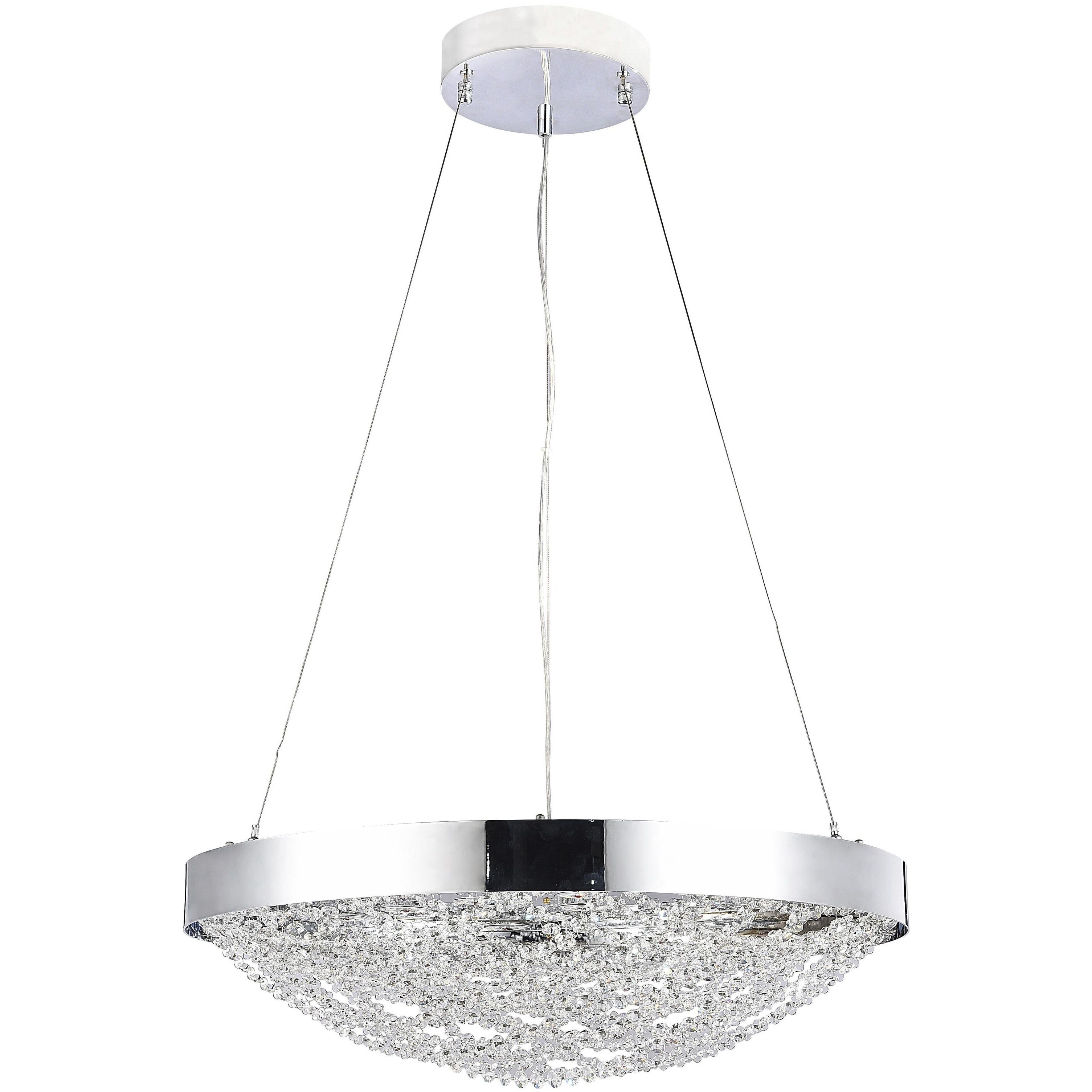 Canada LED 25 inch Chrome Chandelier Ceiling Light