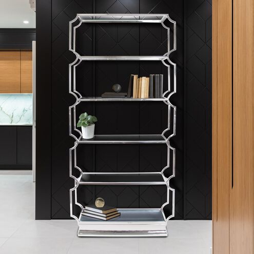 Scola 90.5 X 43.5 inch Silver Etagere