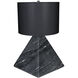 Sheba 23 inch 60.00 watt Black Marble Table Lamp Portable Light
