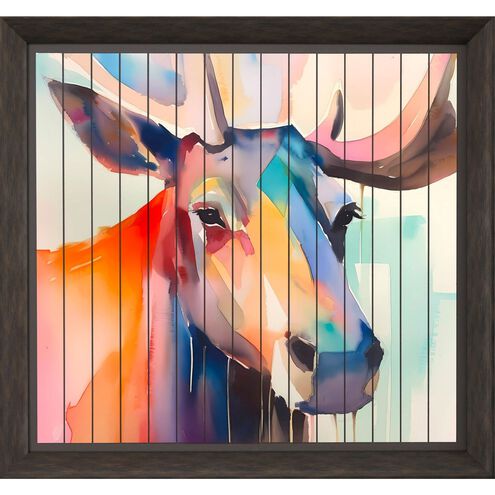 Animals Collection Angled Profile In A Dark Wood Framed Art