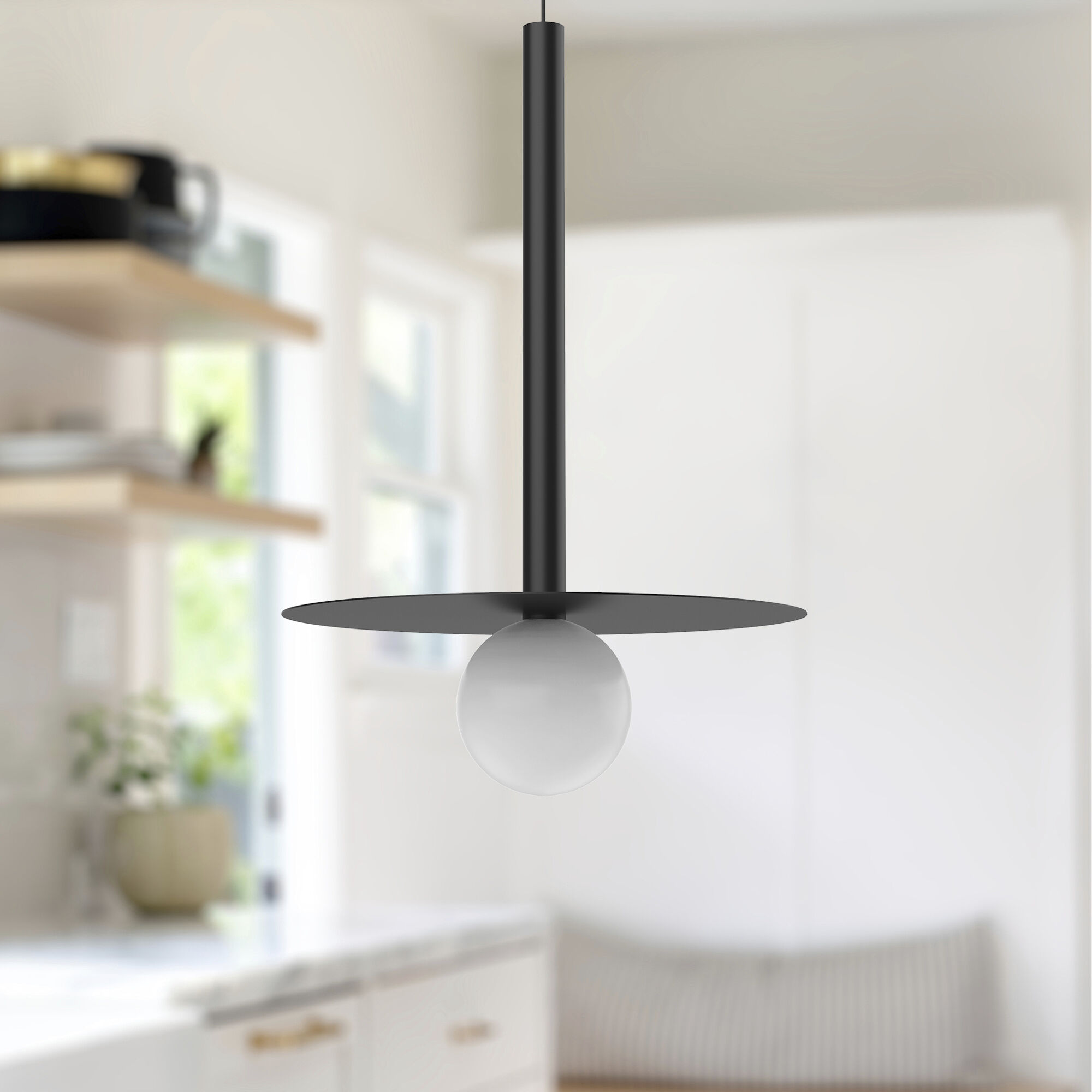 Elixir Pendant Ceiling Light in Black