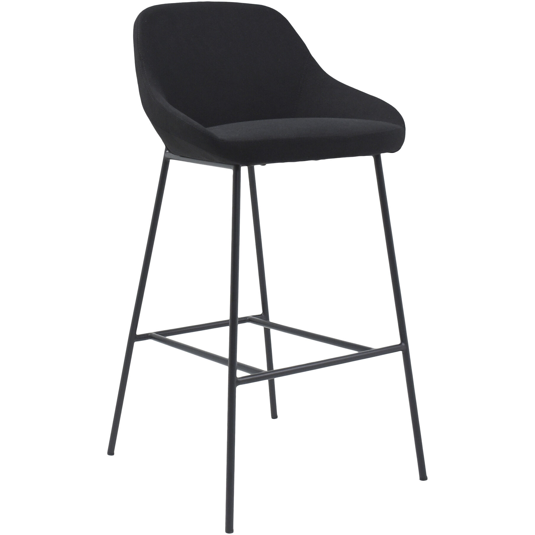 Shelby 40 inch Black Barstool