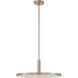 Courtney LED 24 inch Champagne Gold Convertible Pendant Ceiling Light