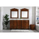 Danville 72 X 72 X 36 inch Teak and Antique Bronze Vanity Sink Set