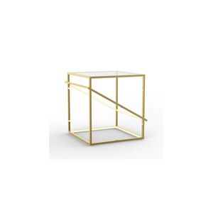 Canada 21 X 20 inch Gold LED Side Table