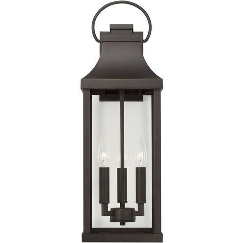 Bradford 3 Light 24 inch Oiled Bronze Outdoor Wall Lantern