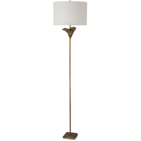 Monet 65.5 inch 150.00 watt Antique Gold Leaf Floor Lamp Portable Light