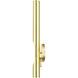 Acra 1 Light 5 inch Satin Brass ADA ADA Single Sconce Wall Light