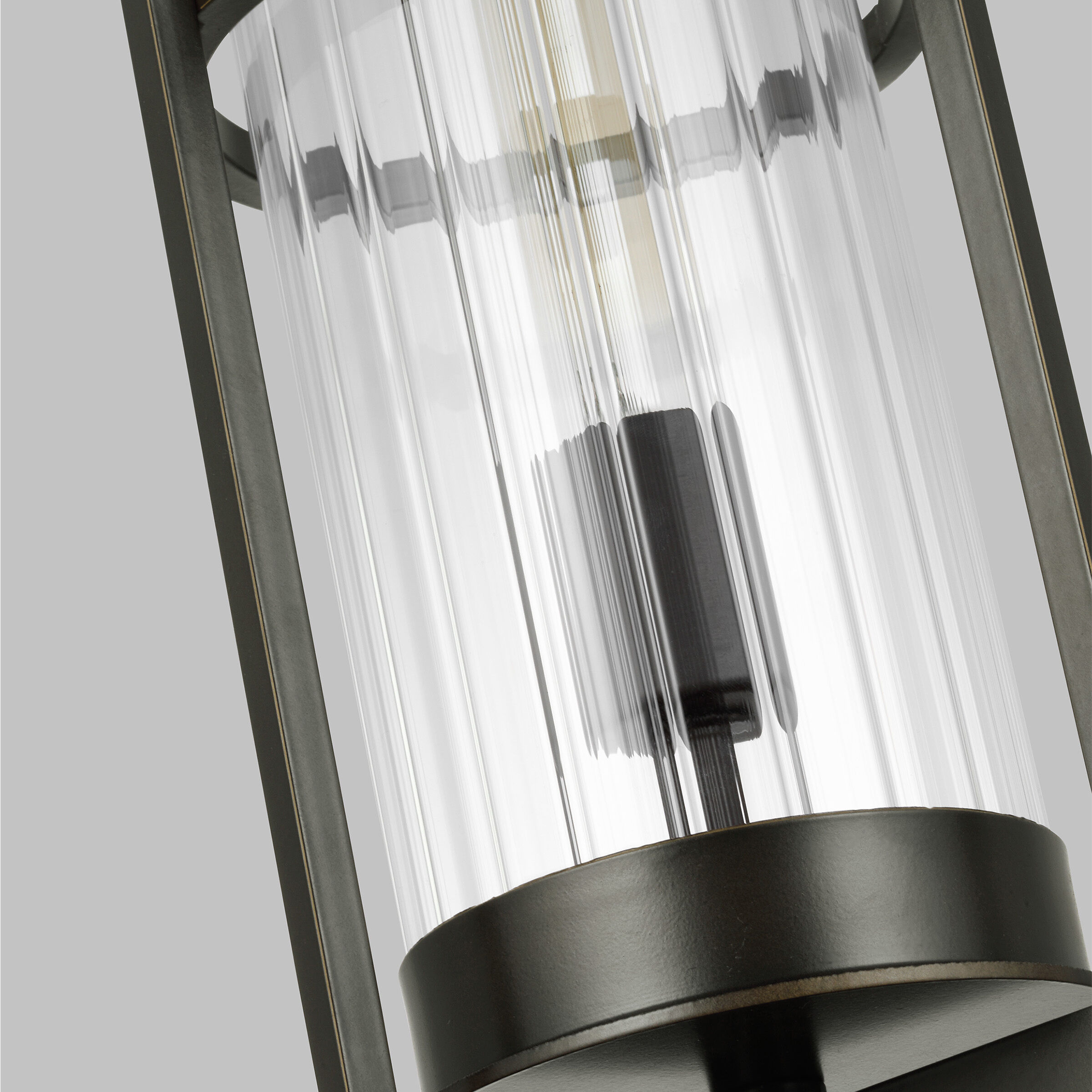 Alcona 1 Light 21 inch Antique Bronze Post Lantern