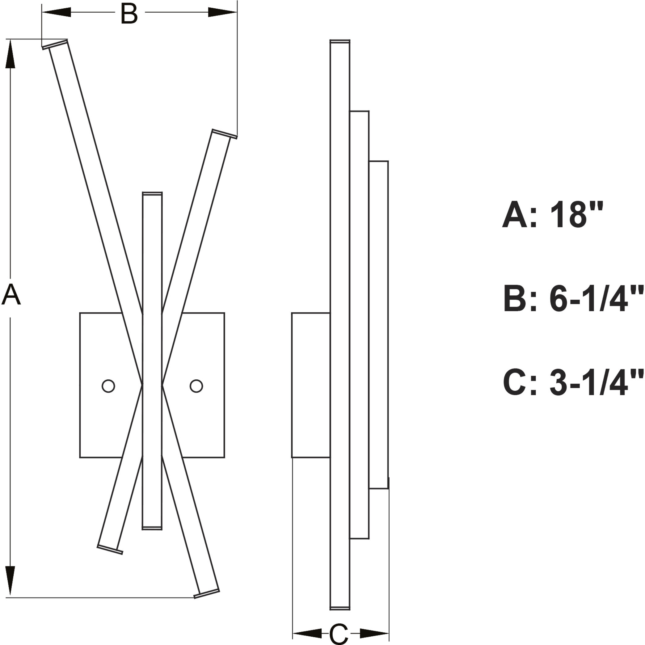 Barcelo LED 6.25 inch Gold ADA Wall Light