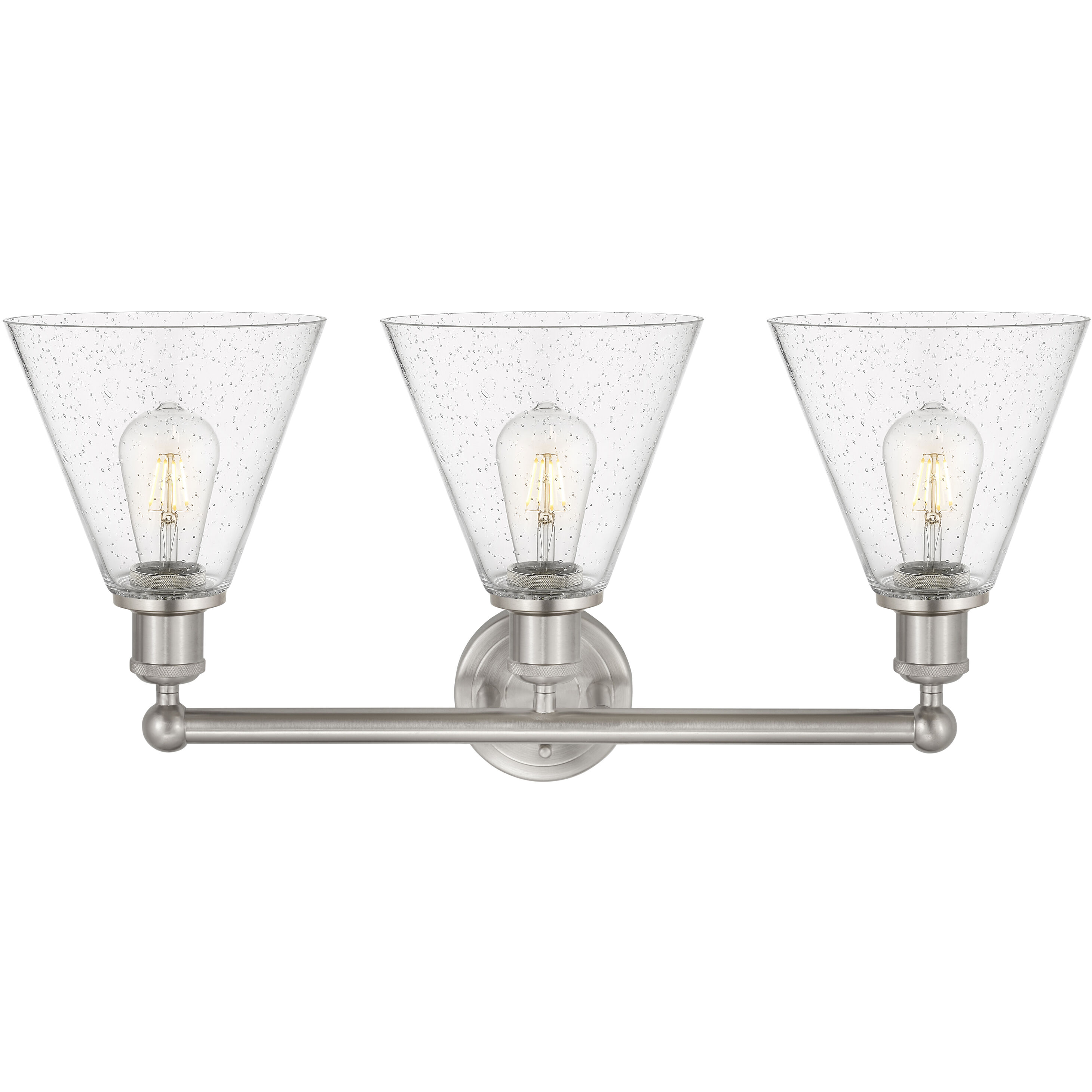 Berkshire 3 Light 26 inch Satin Nickel Bath Vanity Light Wall Light in Seedy