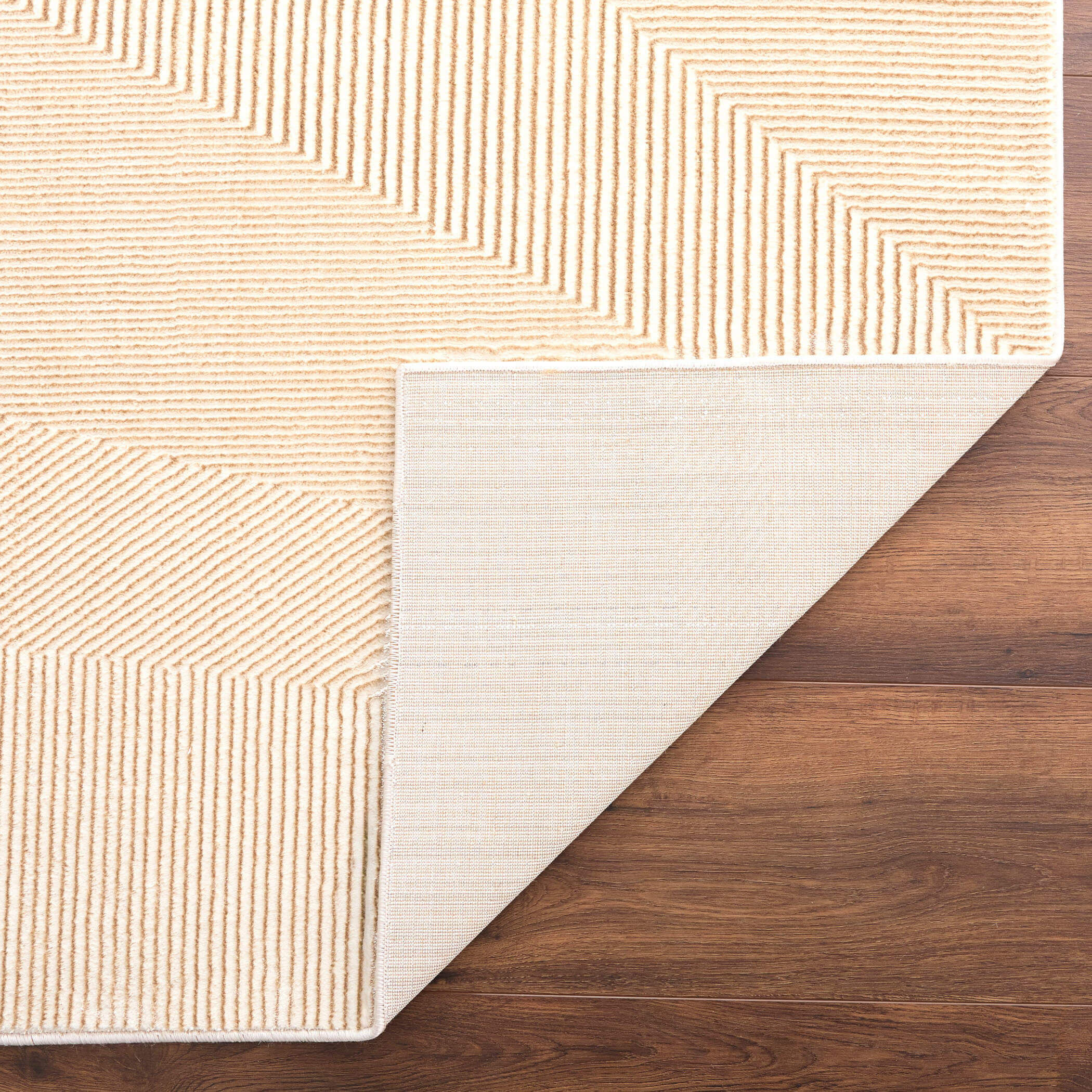 Livia 90 X 63 inch Gold Rug in 5 x 7