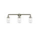 Franklin Restoration Dover 3 Light 31 inch Brushed Satin Nickel Bath Vanity Light Wall Light in Clear Glass, Franklin Restoration