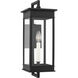 C&M by Chapman & Myers Cupertino 1 Light 19.13 inch Textured Black Outdoor Wall Lantern