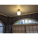 Somerset 1 Light 11.5 inch Heritage Brass Indoor Semi-Flush Mount Ceiling Light