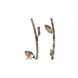 Wildwood 10 Light 41 inch Rustic Silver Leaf Chandelier Ceiling Light
