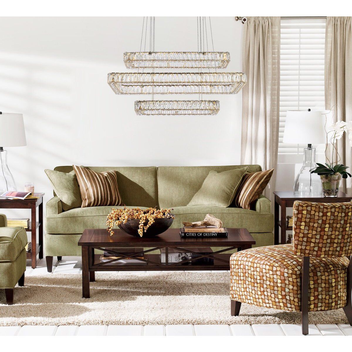 Monroe 3 Light 42 inch Gold Pendant Ceiling Light