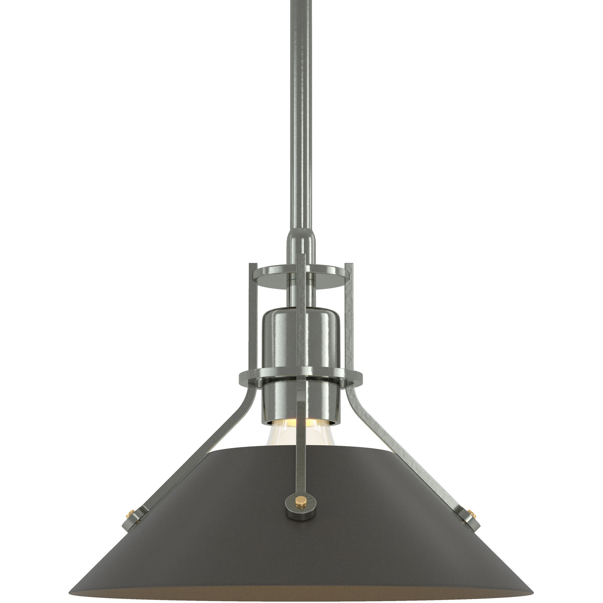 Henry 1 Light 9.2 inch Sterling and Dark Smoke Mini Pendant Ceiling Light in Sterling/Dark Smoke