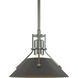 Henry 1 Light 9.2 inch Sterling and Dark Smoke Mini Pendant Ceiling Light in Sterling/Dark Smoke