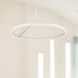 Roda Pendant Ceiling Light in White