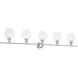 Gene 5 Light 47 inch Chrome Wall sconce Wall Light