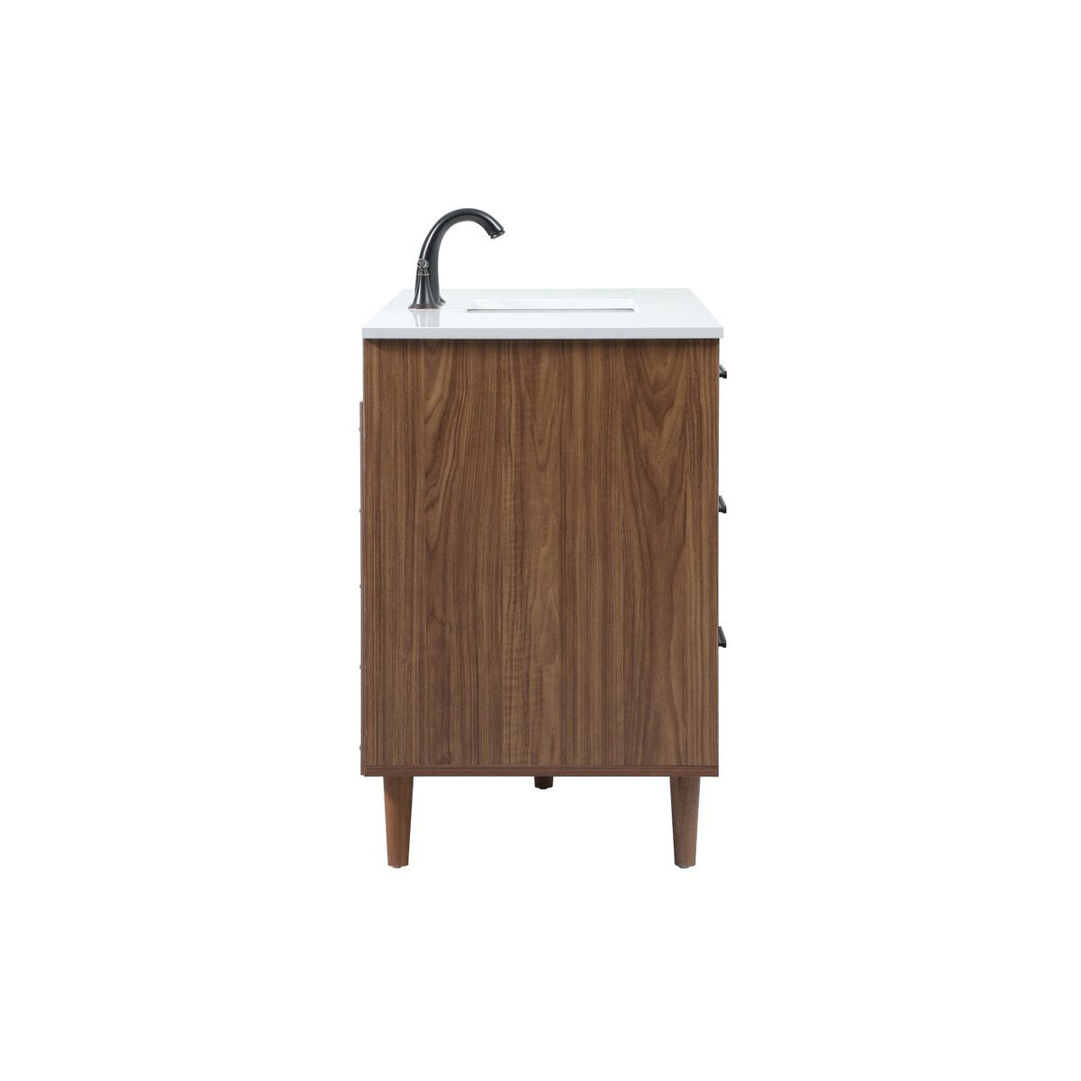 Baldwin 48 X 22 X 34 inch Walnut Brown Vanity Sink Set