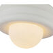 Alora Mood Harvey 1 Light 12 inch Antique White Semi-Flush Mount Ceiling Light