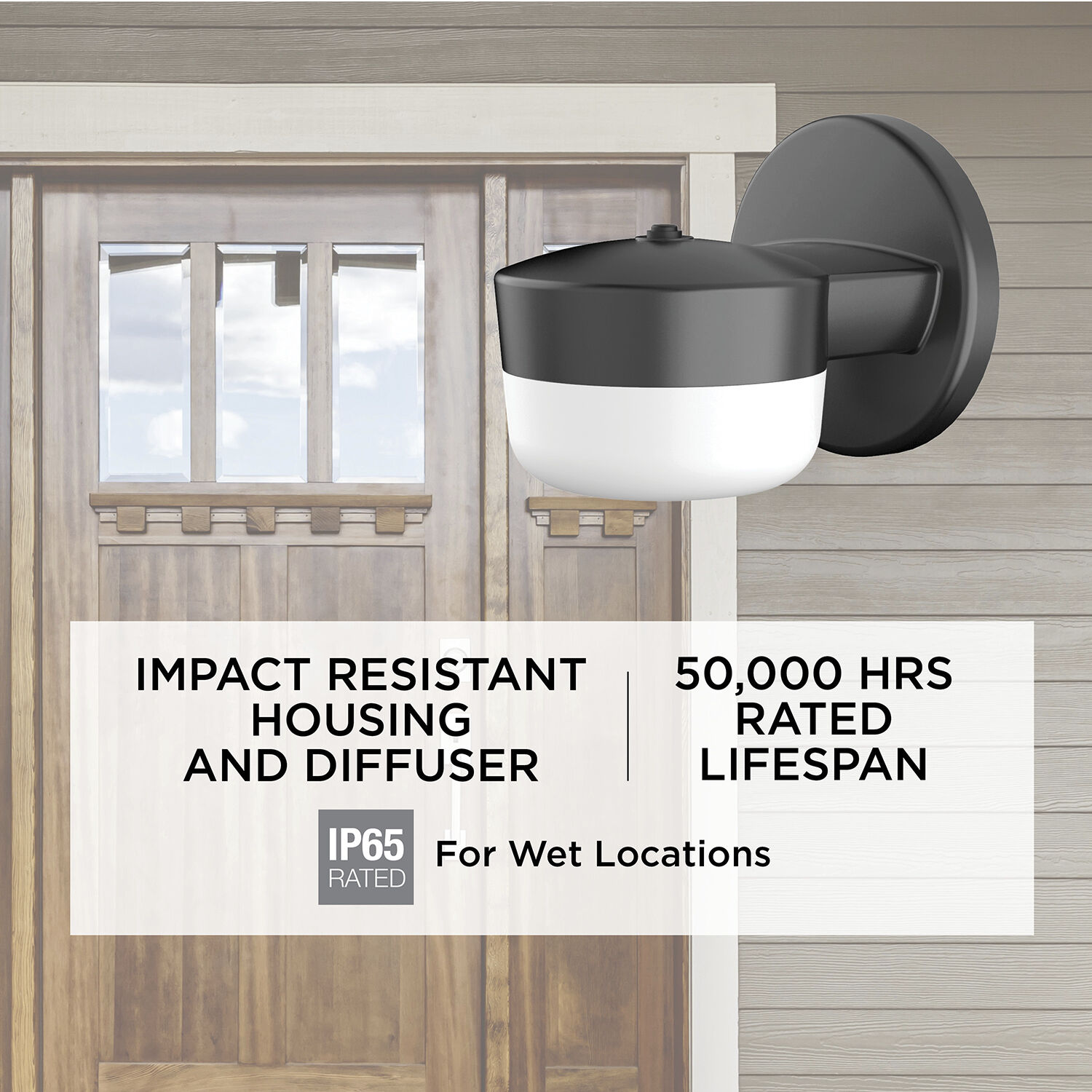 Benton LED 5 inch Bronze Outdoor Wall Sconce