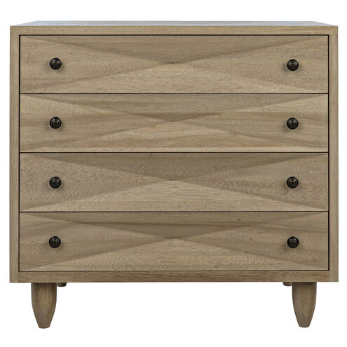 Diamond Washed Walnut Chest