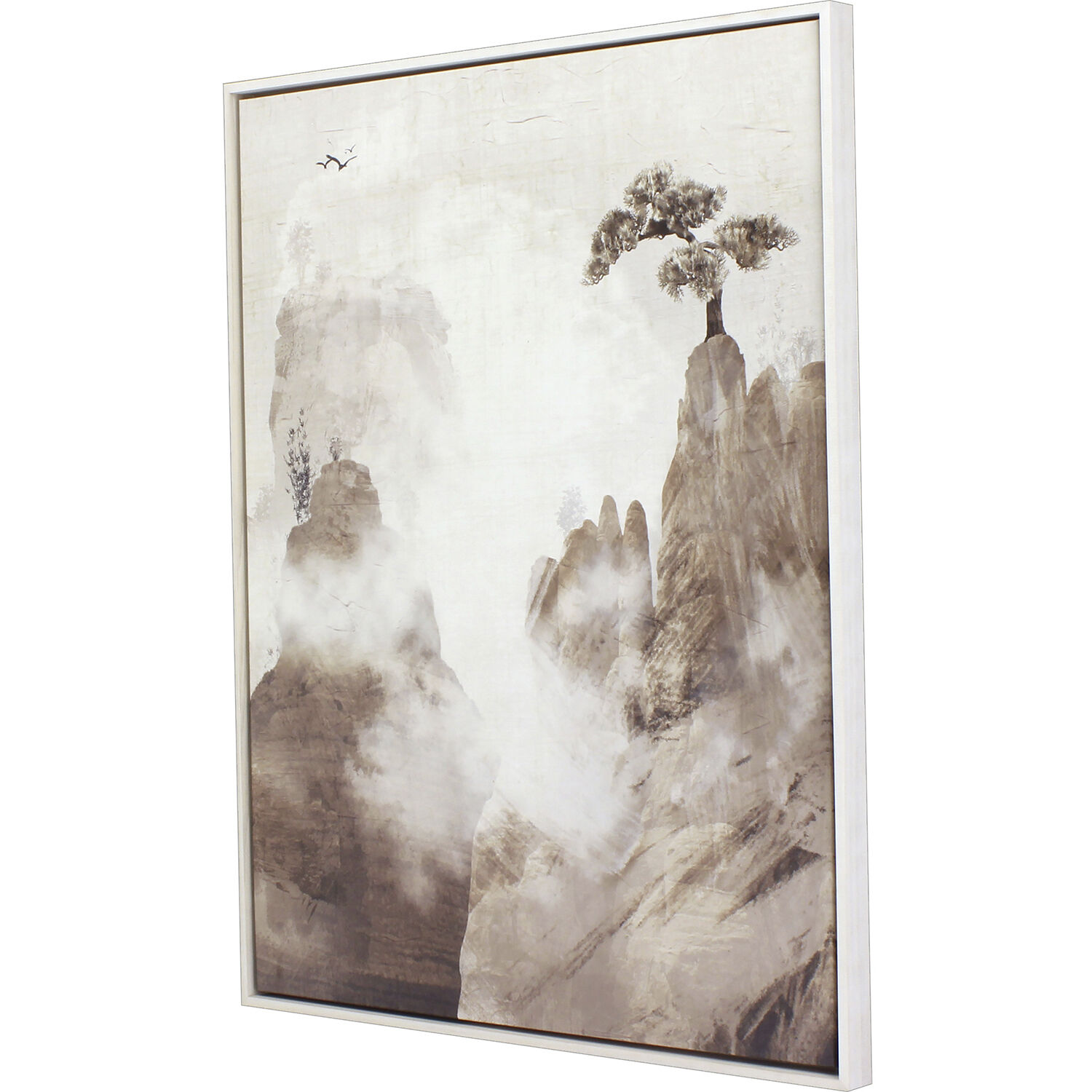 Wanderlust Brown and Beige and Neutral and Sepia Canvas