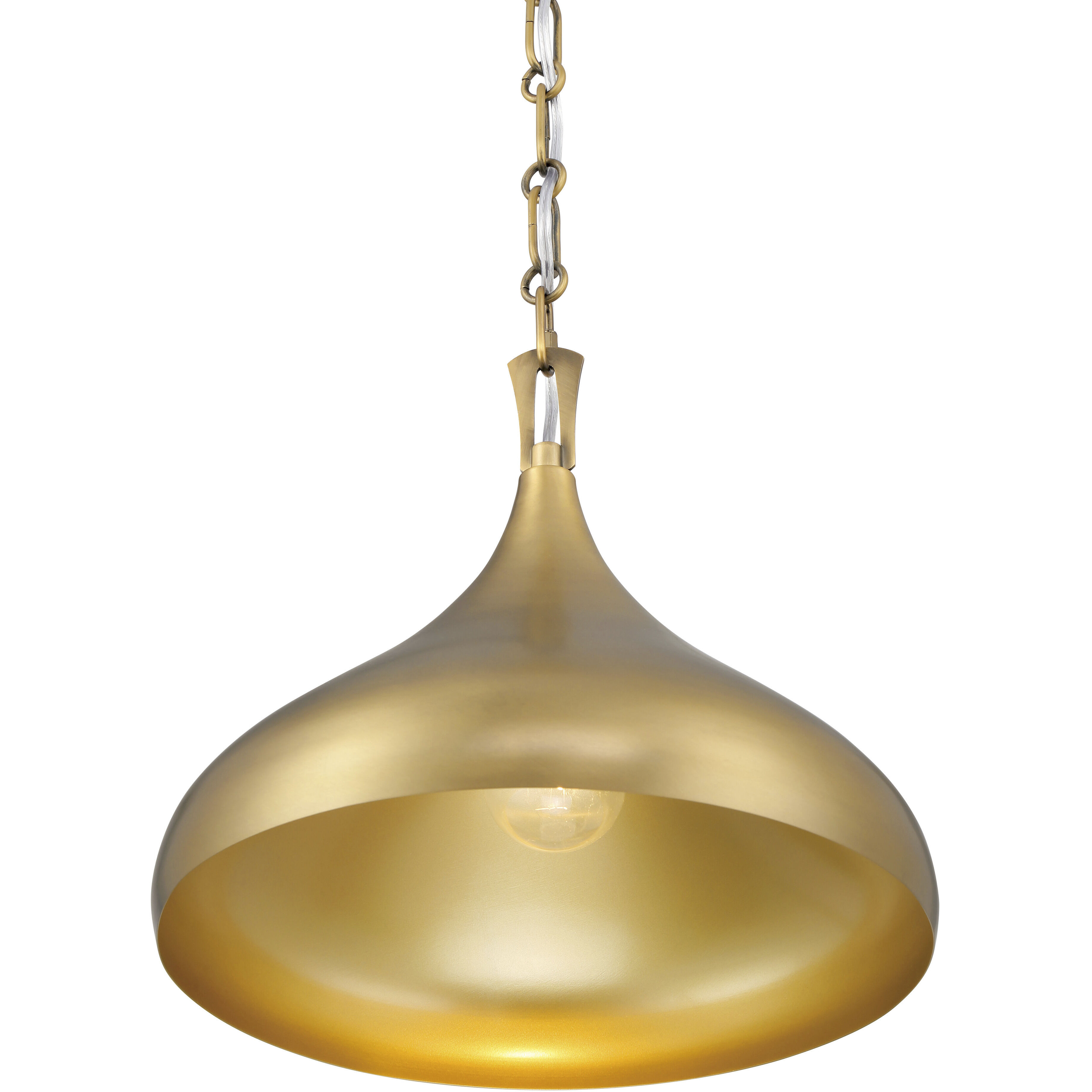 Cedar Lane 1 Light 12.75 inch Legacy Brass Pendant Ceiling Light