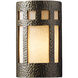 Ambiance LED 6 inch Hammered Polished Brass Wall Sconce Wall Light