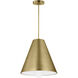 Sean Lavin Ace Line-Voltage Pendant Ceiling Light in Plated Brass