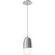 Pebble LED Classic Silver Pendant Ceiling Light in 2700K LED