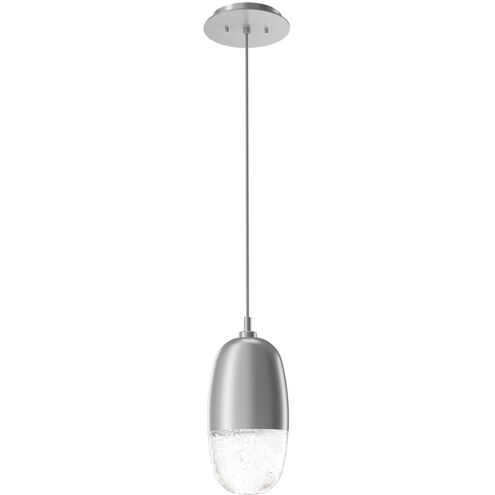 Pebble LED Classic Silver Pendant Ceiling Light in 2700K LED