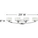 Meridian LED 29 inch Chrome Vanity Light Wall Light