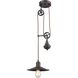 Spindle Wheel 1 Light 10 inch Oil Rubbed Bronze Mini Pendant Ceiling Light