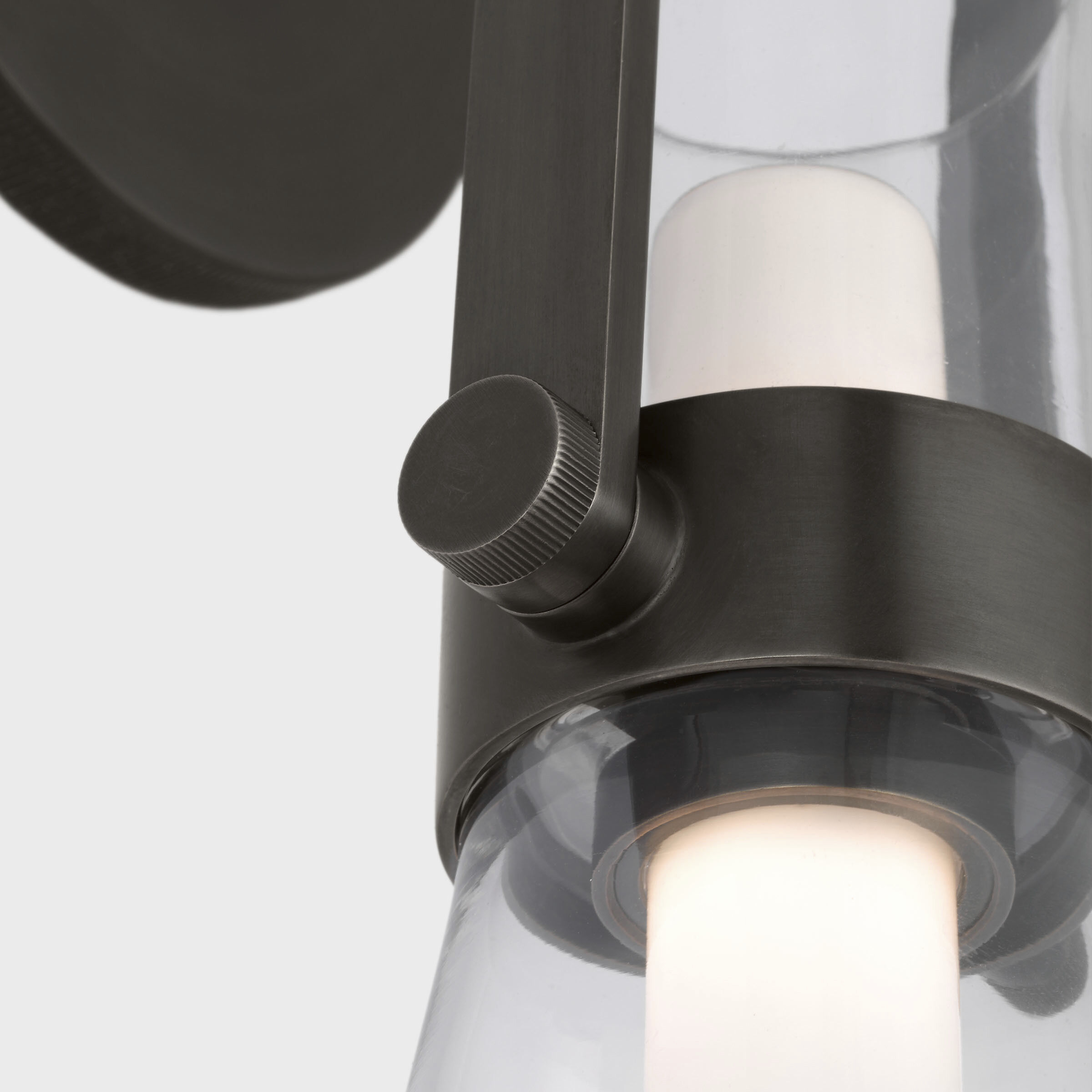 Ian K. Fowler Larkin LED 5.5 inch Bronze Conical Bracketed Sconce Wall Light, Medium