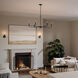 Ilia 6 Light 34 inch Matte Black Chandelier Ceiling Light