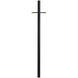 Direct Burial 84 inch Textured Black Outdoor Post
