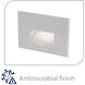 WAC 120V Step Light Anti Microbial LED 1.5 inch White ADA Step and Wall Light in Amber, WAC Lighting