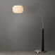Coronado 84 inch 9 watt Matte Black and Satin Nickel Arc Floor Lamp Portable Light