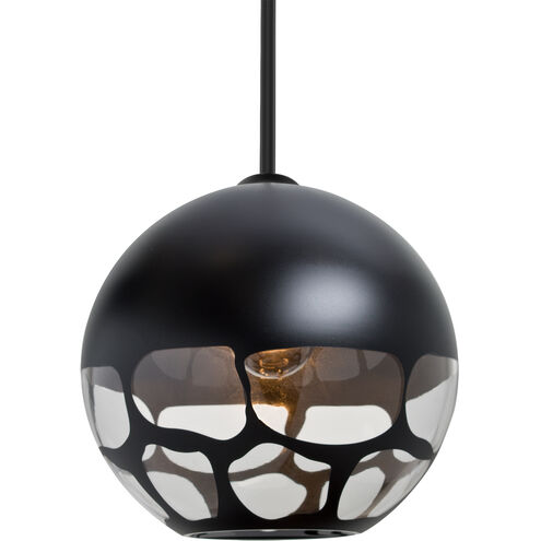 Rocky LED Black Stem Pendant Ceiling Light