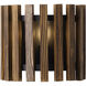 Suratto 1 Light 8 inch Matte Black and Medium Walnut Wall Sconce Wall Light